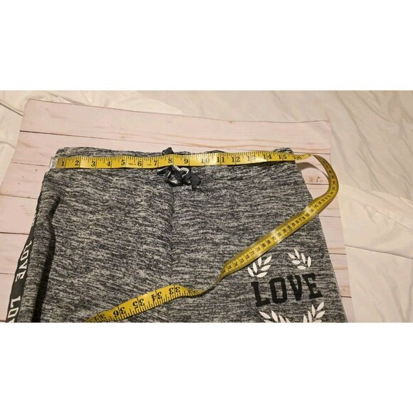 Thrill Sweat Capri Womens XL Gray LOVE Activewear Yoga 34wx25L Not 2X Fall Y2K - Picture 7 of 9